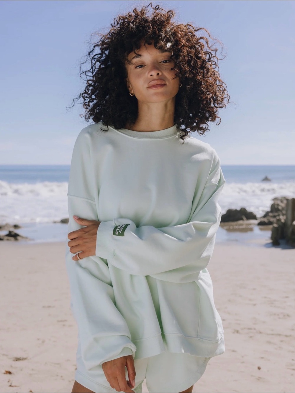 Daily Drills Oversized Unisex Crew - Surf